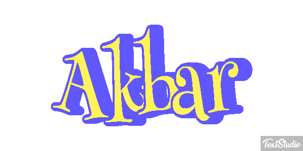 Akbar Tekst effect