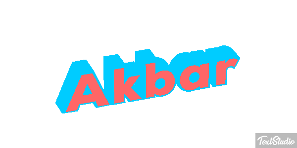 Akbar Tekst effect