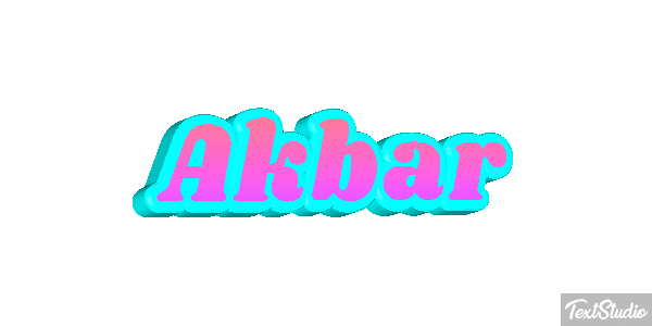 Akbar Tekst effect