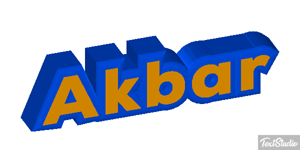 Akbar Tekst effect