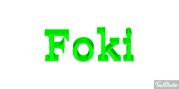 Foki Effetto testo