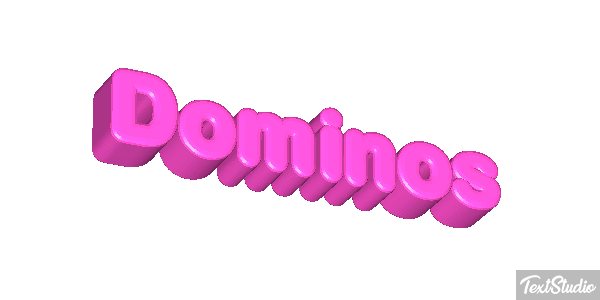 Dominos Efecto de texto