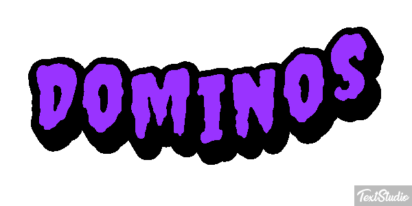 Dominos Efecto de texto