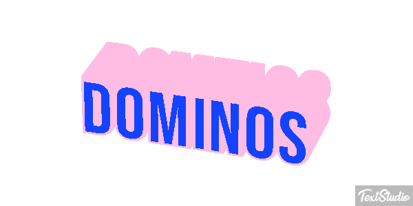 Dominos Efecto de texto