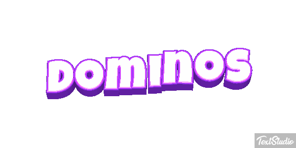 Dominos Efecto de texto