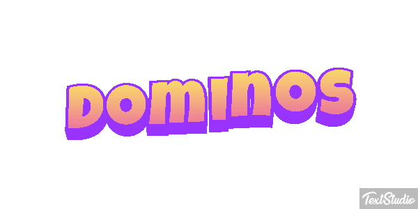 Dominos Efecto de texto
