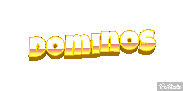 Dominos Efecto de texto