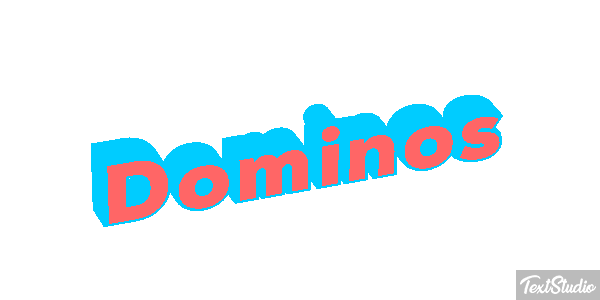 Dominos Efecto de texto