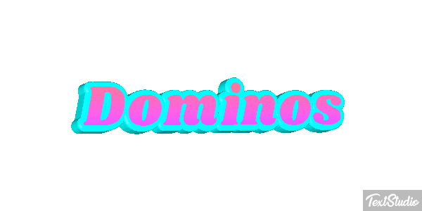 Dominos Efecto de texto