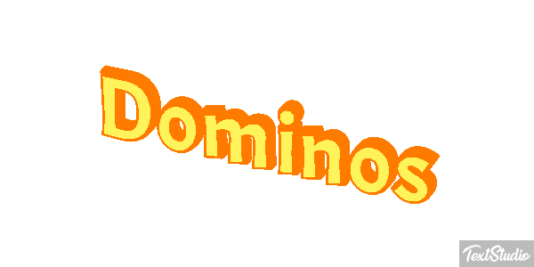 Dominos Efecto de texto