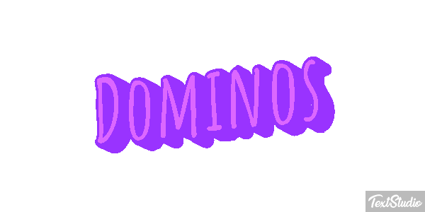 Dominos Efecto de texto