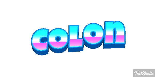 Colón テキスト効果