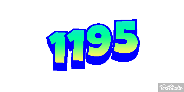 1195 Text effect