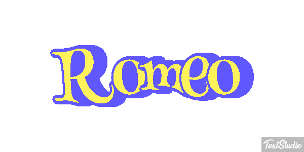 Romeo Effetto testo