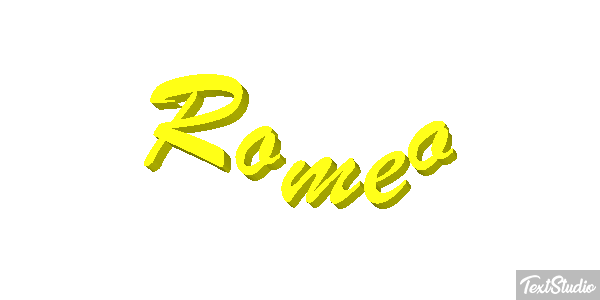 Romeo Effetto testo