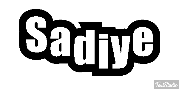 Şadiye Text effect