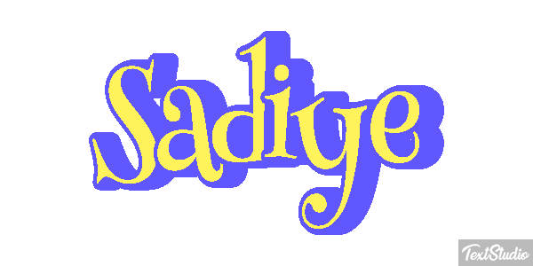 Şadiye Text effect