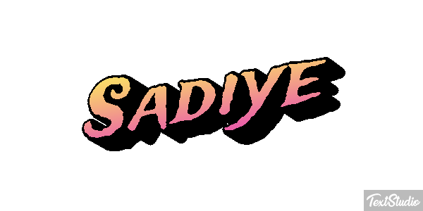 Şadiye Text effect