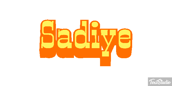 Şadiye Text effect