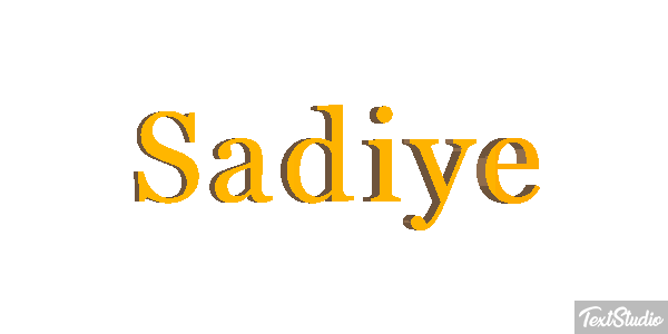 Şadiye Text effect