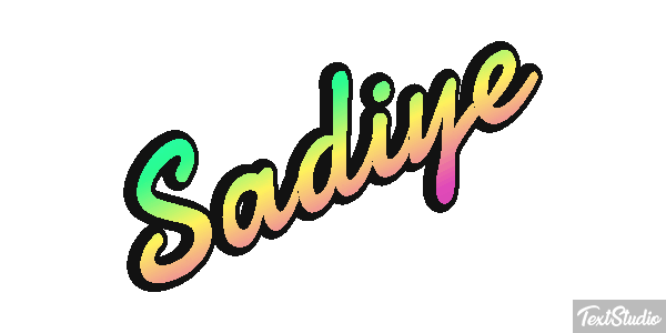 Şadiye Text effect