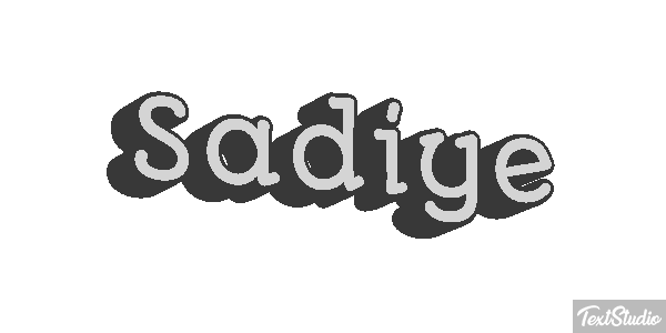 Şadiye Text effect