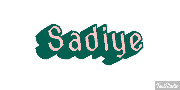 Şadiye Text effect