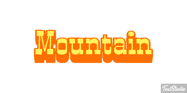 Mountain Effetto testo