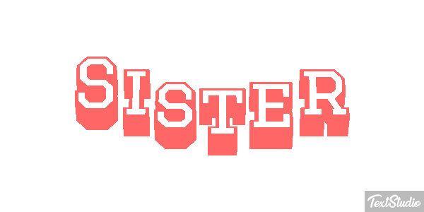 Sister Text effect