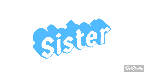 Sister Text effect