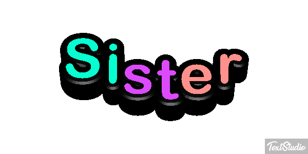 Sister Text effect