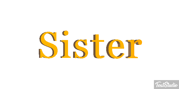Sister Text effect