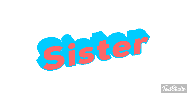 Sister Text effect