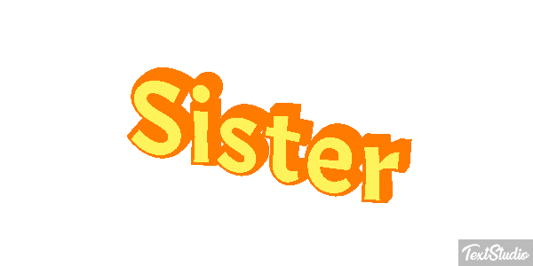 Sister Text effect