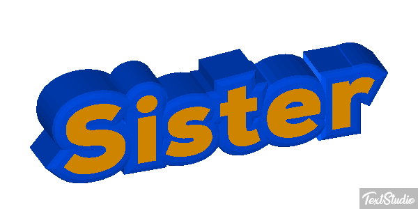 Sister Text effect