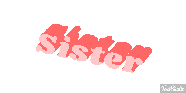 Sister Text effect