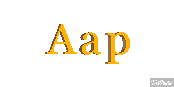 Aap Efeito do texto