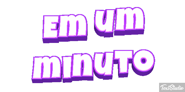 Em um minuto Efeito do texto