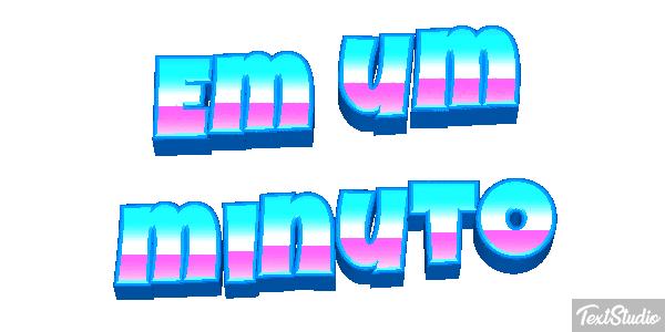 Em um minuto Efeito do texto