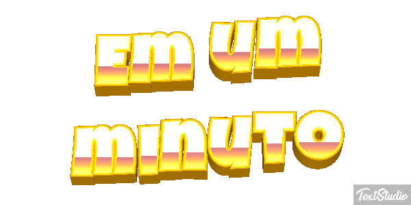Em um minuto Efeito do texto