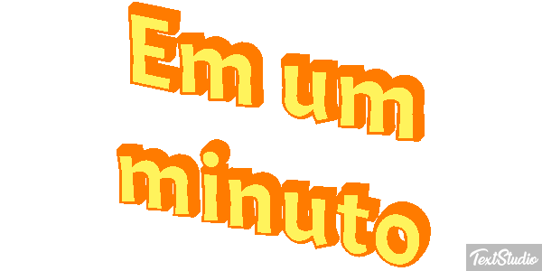 Em um minuto Efeito do texto