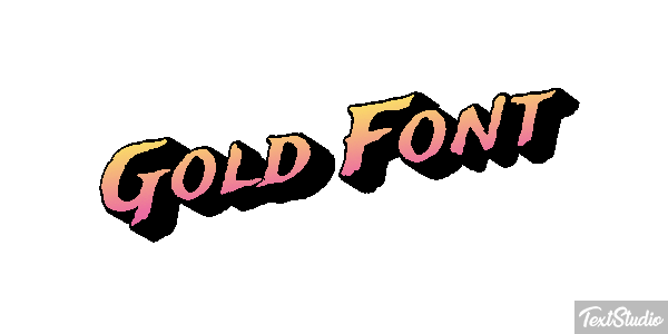 Gold Font Text effect