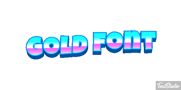 Gold Font Text effect