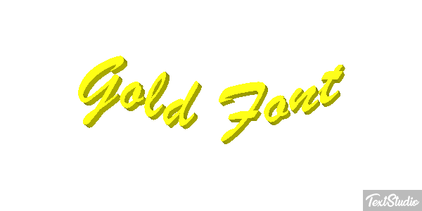 Gold Font Text effect