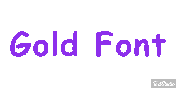 Gold Font Text effect