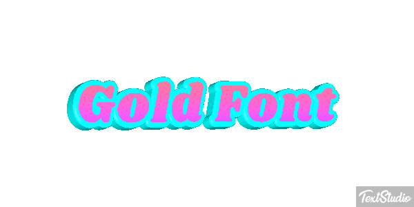 Gold Font Text effect