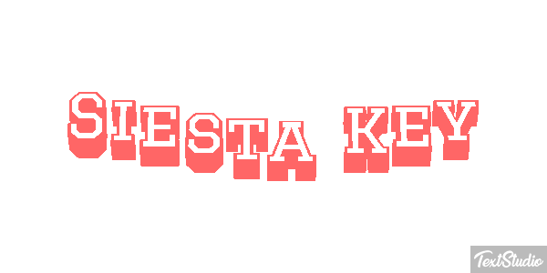 Siesta Key Efecto de texto