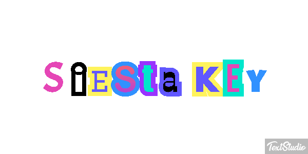 Siesta Key Efecto de texto