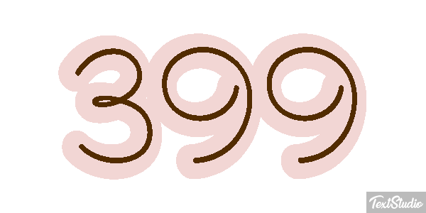 399 Tekst effect