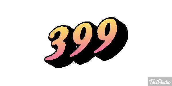 399 Tekst effect